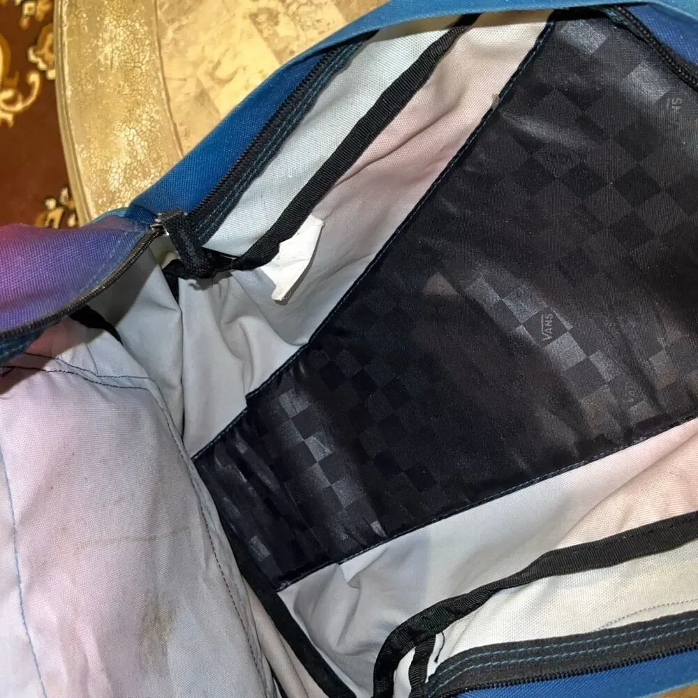 Vans backpack ombre blue and purple galaxy book bag